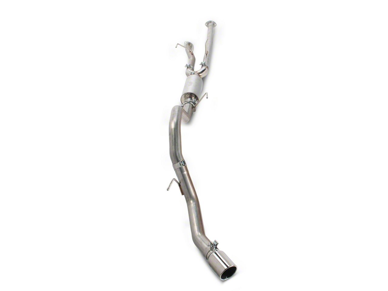 RedRock Tundra Single Exhaust System with Polished Tip; Side