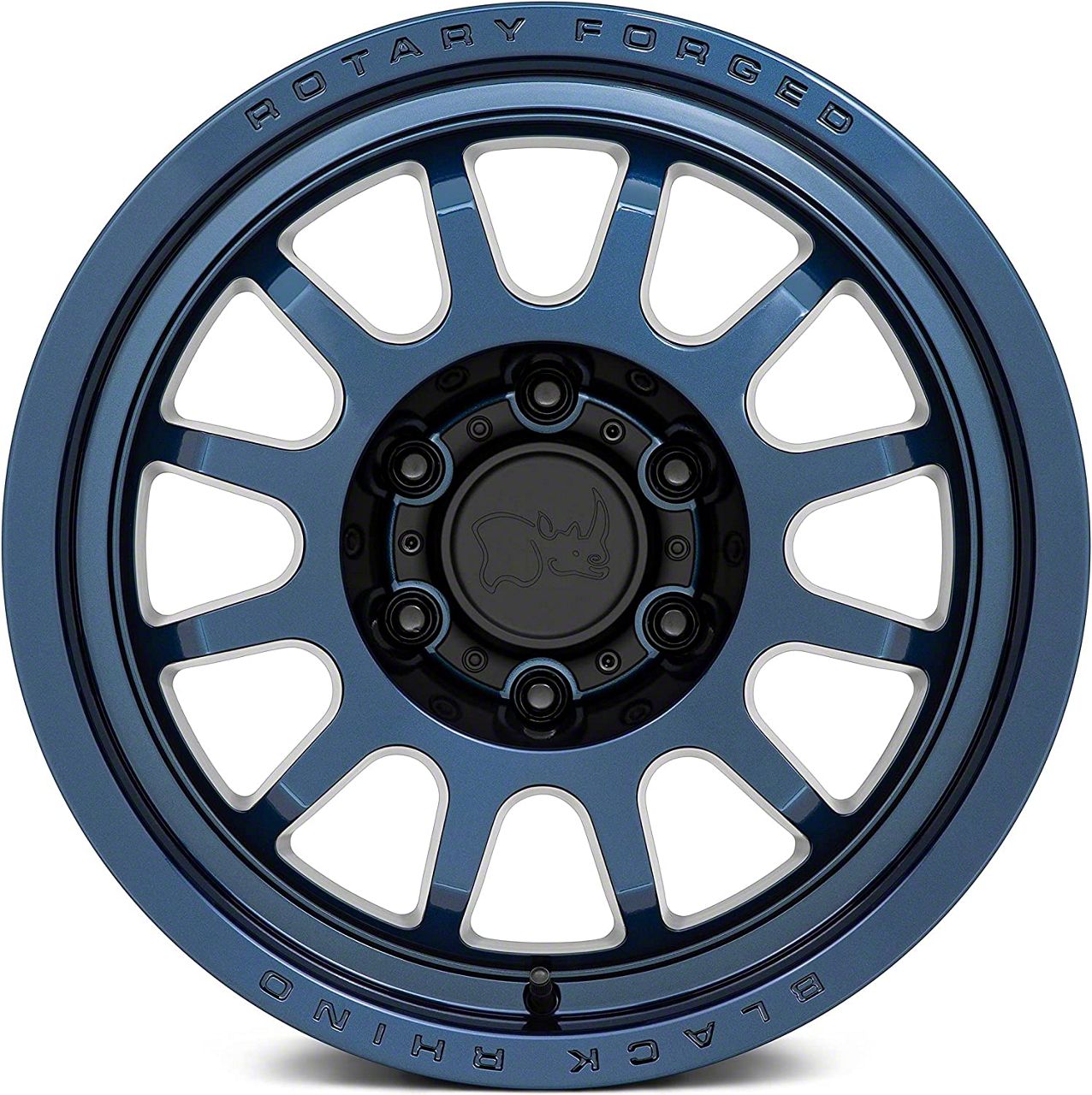 Black Rhino Tundra Rapid Midnight Blue 5-Lug Wheel; 18x8.5