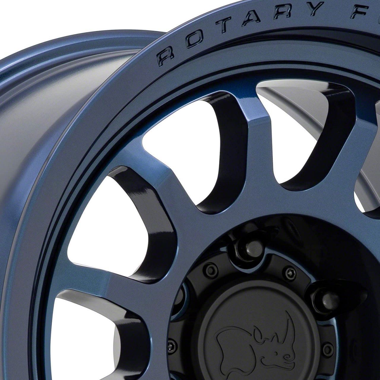 Black Rhino Tundra Rapid Midnight Blue 5-Lug Wheel; 18x8.5