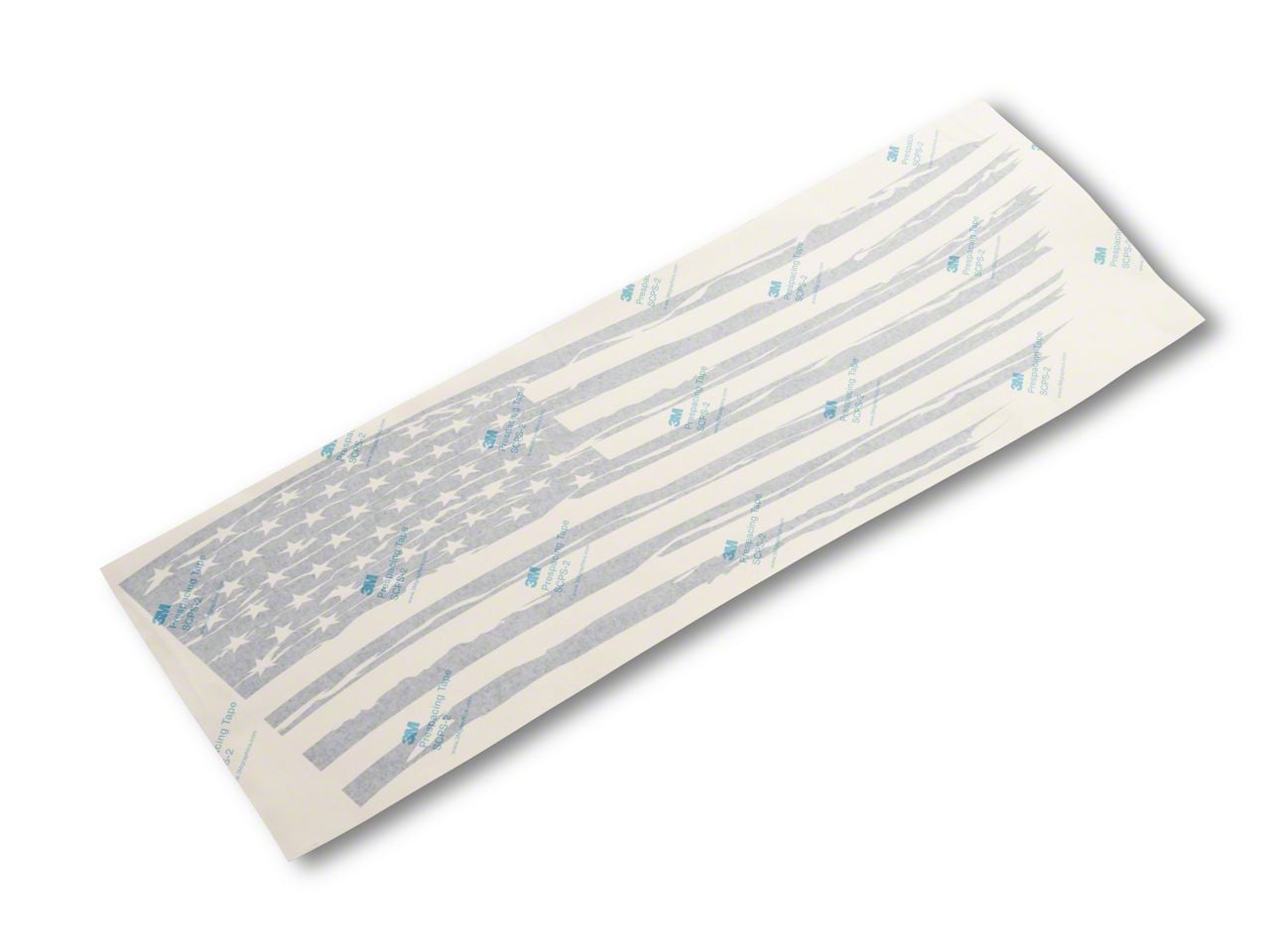 SEC10 Tundra Tailgate Flag Distressed Wave Decal; Blue T578096