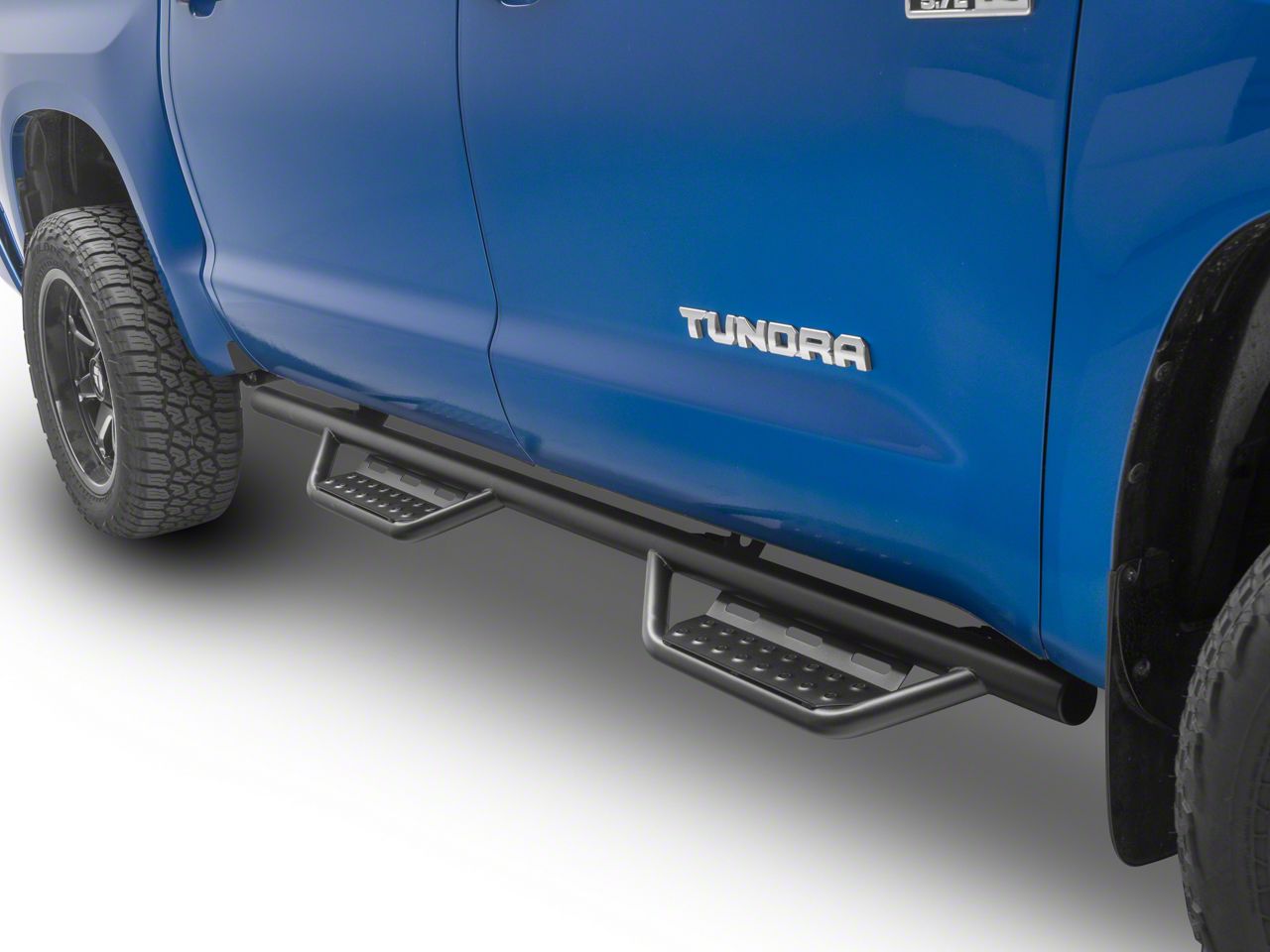 N-Fab Tundra Cab Length RS Nerf Side Step Bars; Textured Black
