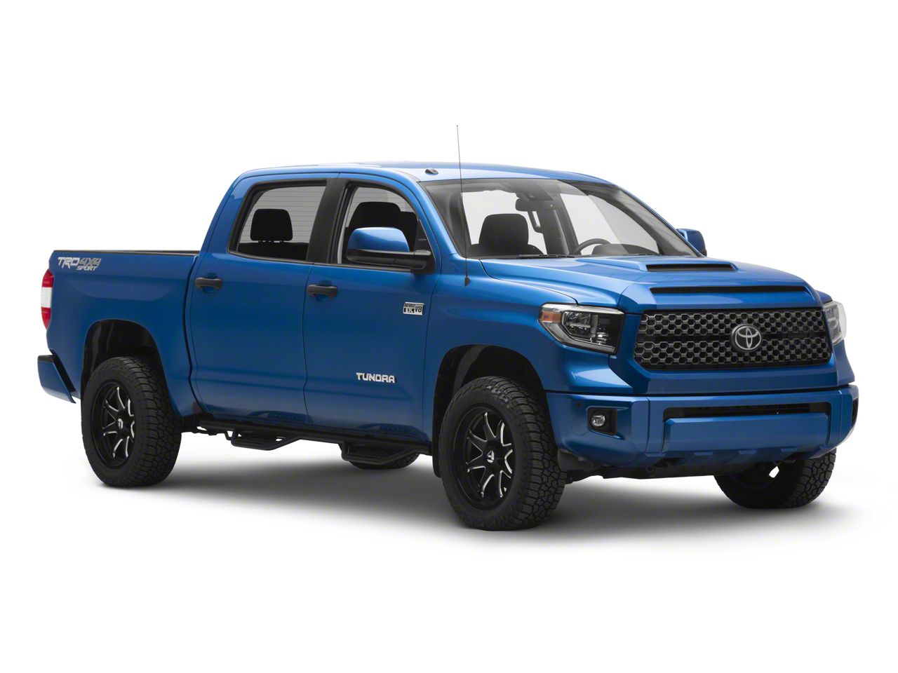N-Fab Tundra Cab Length RS Nerf Side Step Bars; Textured Black