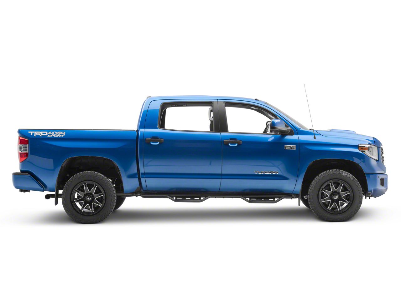 N-Fab Tundra Cab Length RS Nerf Side Step Bars; Textured Black