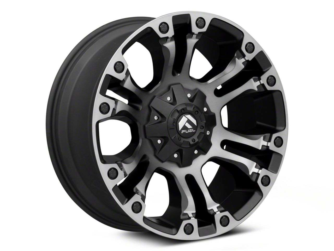 Fuel Wheels Tundra Vapor Matte Black with Gray Tint 6-Lug Wheel