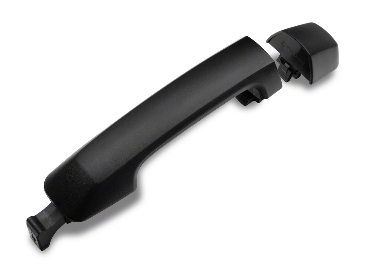 Tundra Exterior Door Handle; Textured Black; Rear Driver or