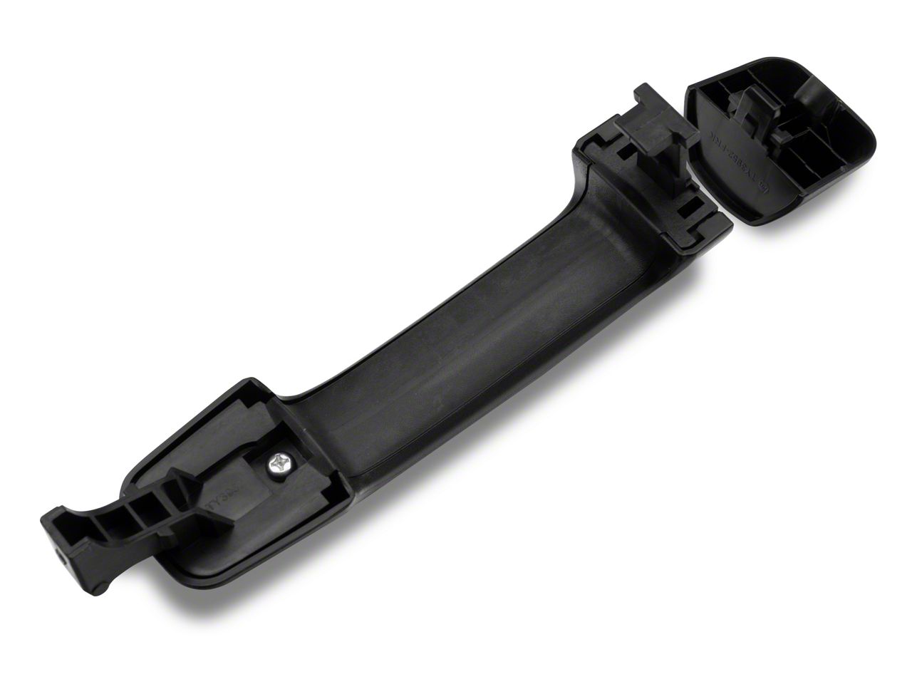 Tundra Exterior Door Handle; Textured Black; Rear Driver or