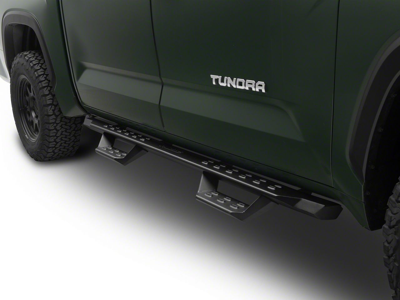 Tundra Drop Style Door to Door Nerf Side Step Bars; Black (22-26