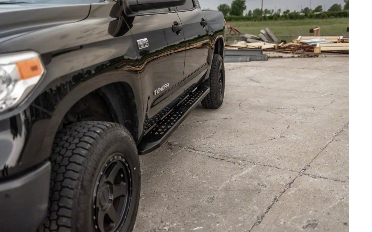 Rough Country Tundra RPT2 Running Boards; Matte Black 44006 (07-21