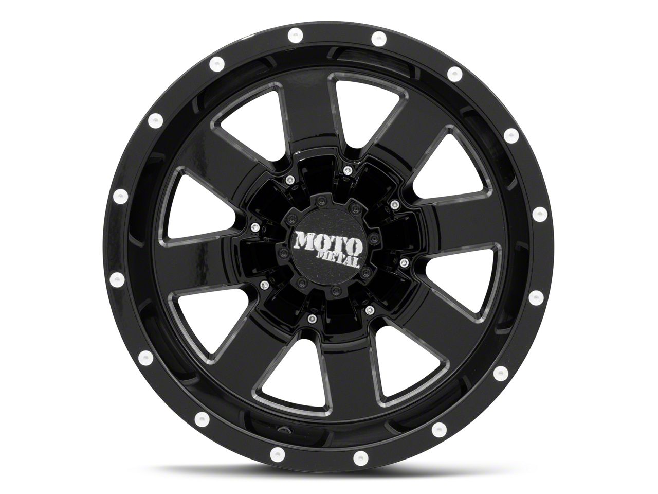 Moto Metal Tundra MO962 Gloss Black Milled 5-Lug Wheel; 20x12