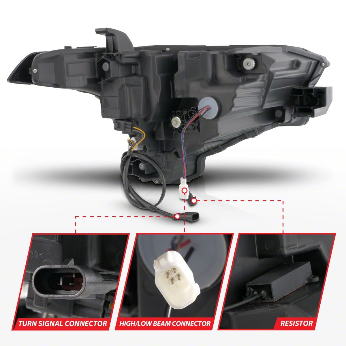 Tundra Z-Series Full LED Projector Headlights with DRL Switch and