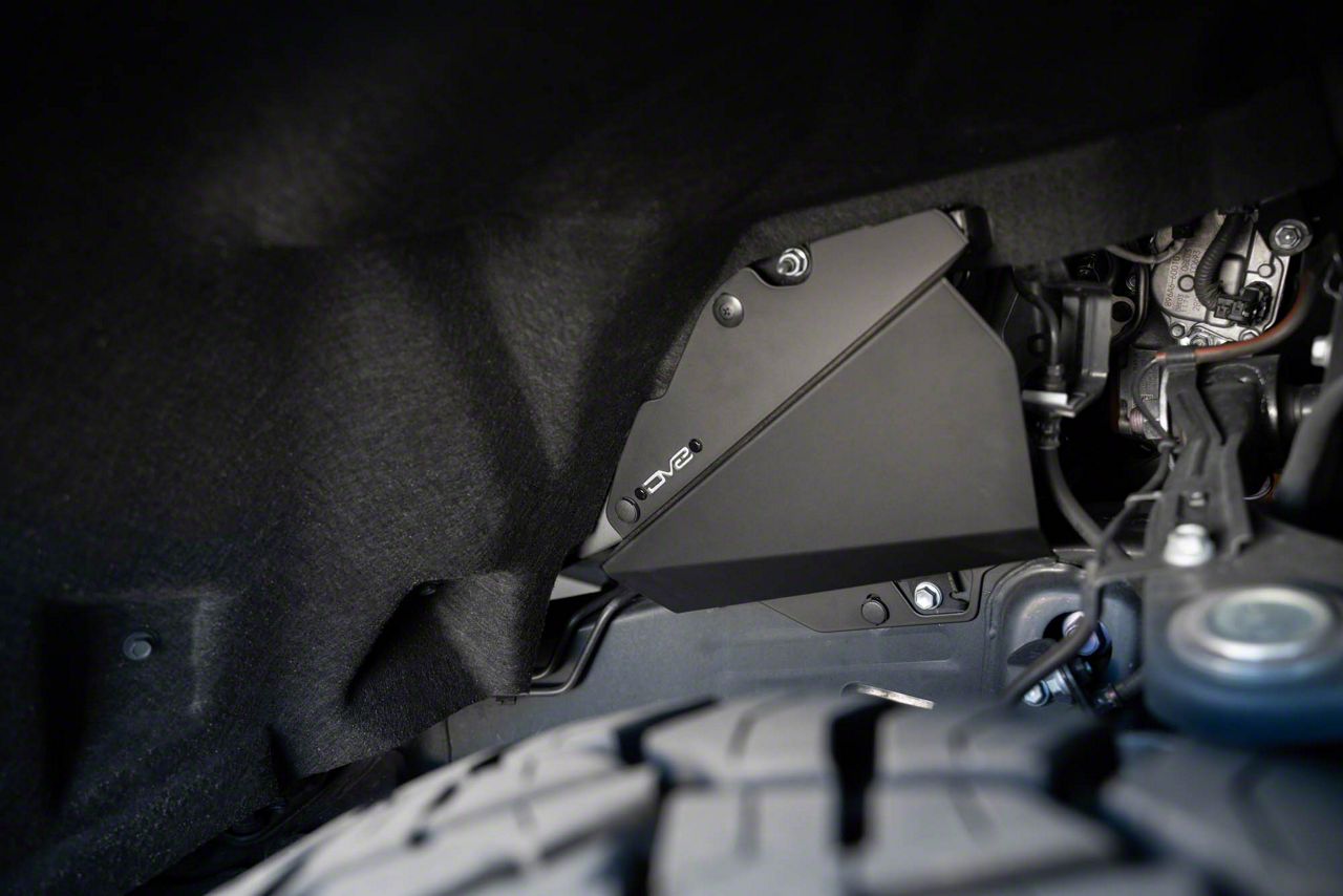 DV8 Offroad Tundra Front Aluminum Inner Fenders; Black INFT2-01