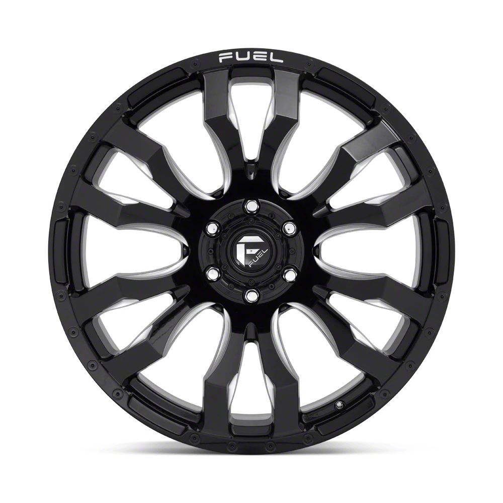 Fuel Wheels Tundra Blitz Gloss Black Milled 5-Lug Wheel; 18x9