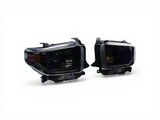 OEM Style Full LED Headlights; Black Housing; Clear Lens (14-17 Tundra SR, SR5, TRD Pro)