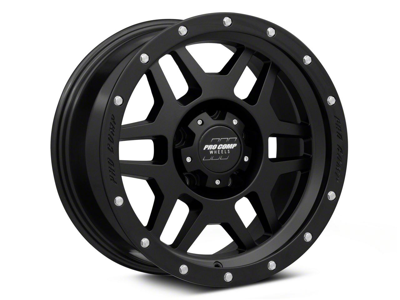 Pro Comp Wheels Tundra Phaser Satin Black 5-Lug Wheel; 20x9
