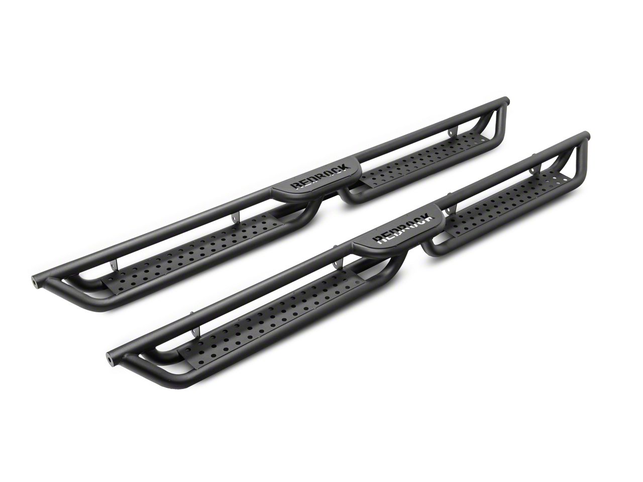 RedRock Tundra Drop Step Running Boards; Textured Black TU41449