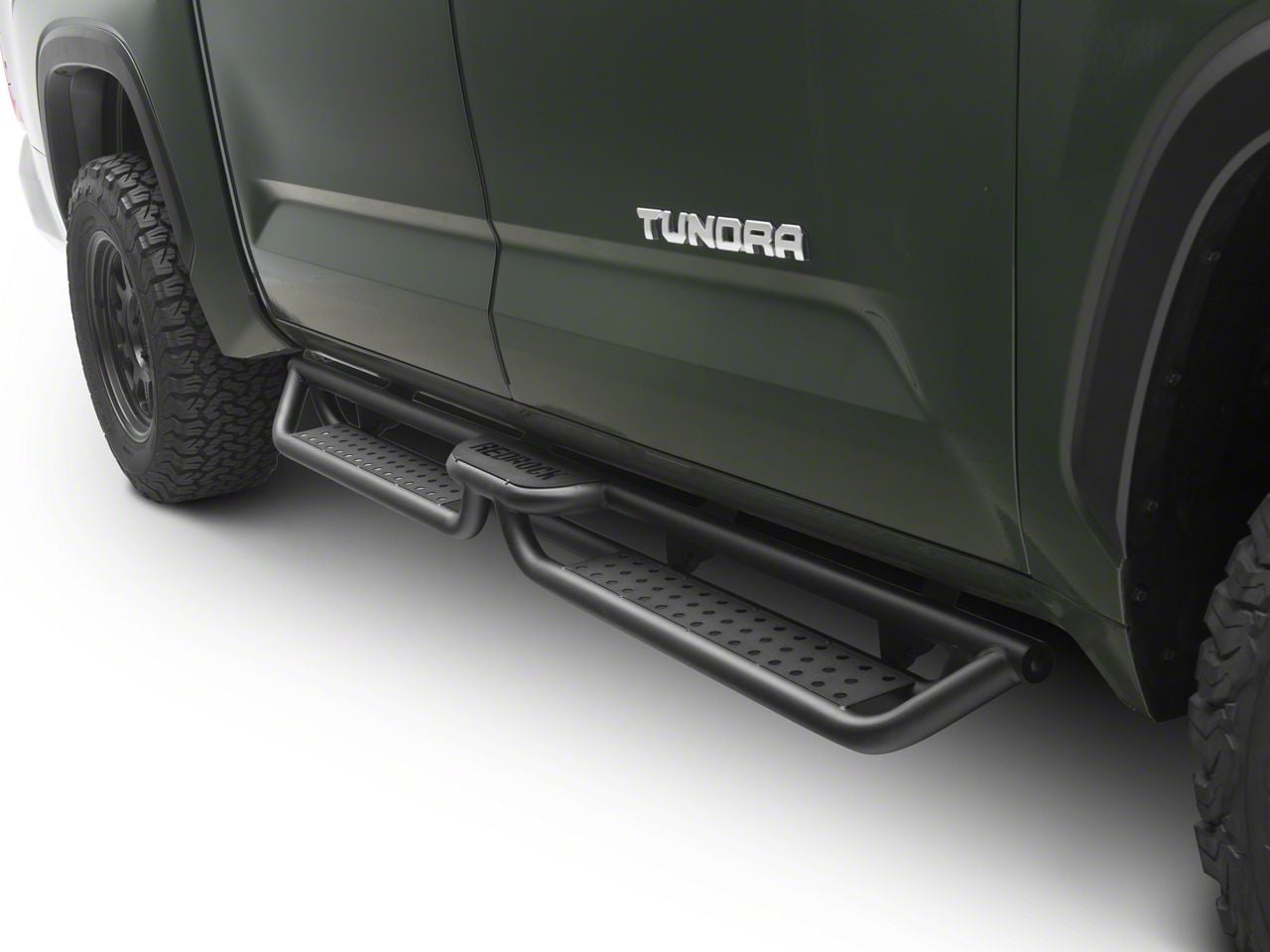 RedRock Tundra Drop Step Running Boards; Textured Black TU41449