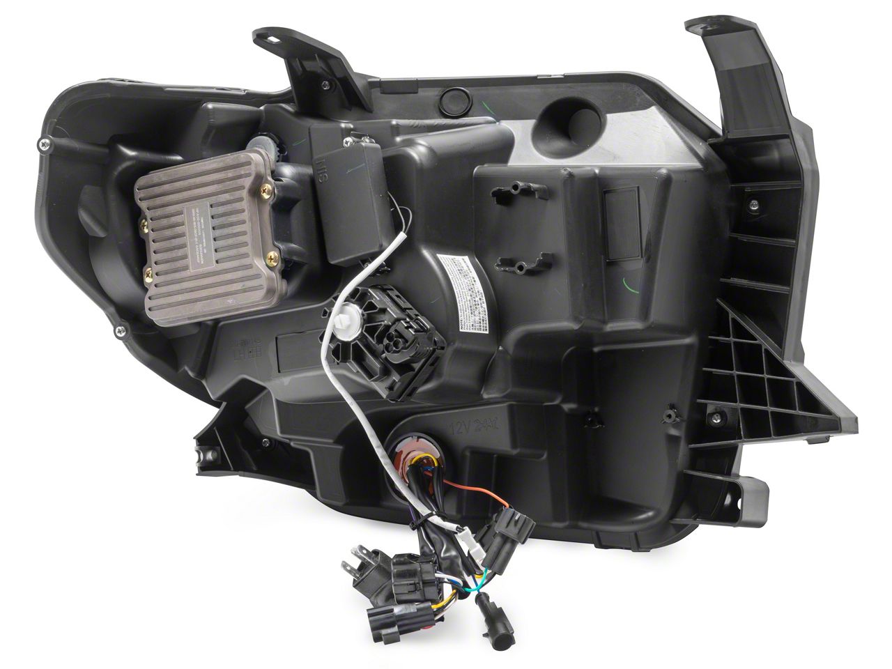 Raxiom Tundra CXR Series LED Headlights; Black Housing; Clear Lens