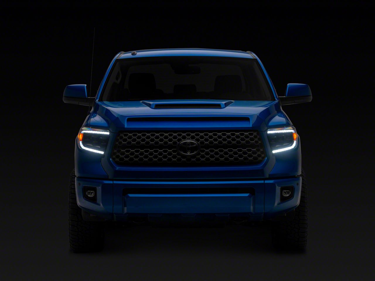 Raxiom Tundra CXR Series LED Headlights; Black Housing; Clear Lens