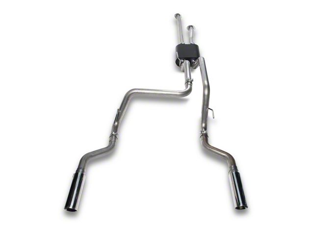 C&L Tundra Dual Exhaust System with Polished Tips; Side Exit C&L Tundra Dual Exhaust System with Polished Tips; Side Exit