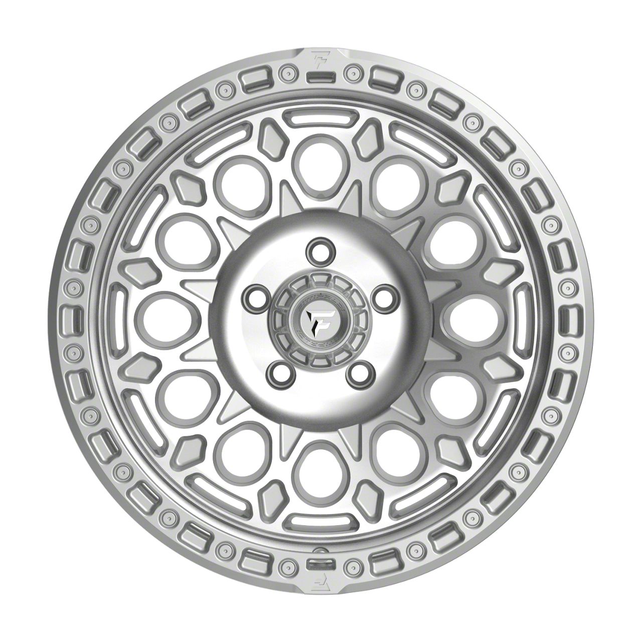 Fittipaldi Offroad Tundra FT101 Gloss Silver with Machined Face