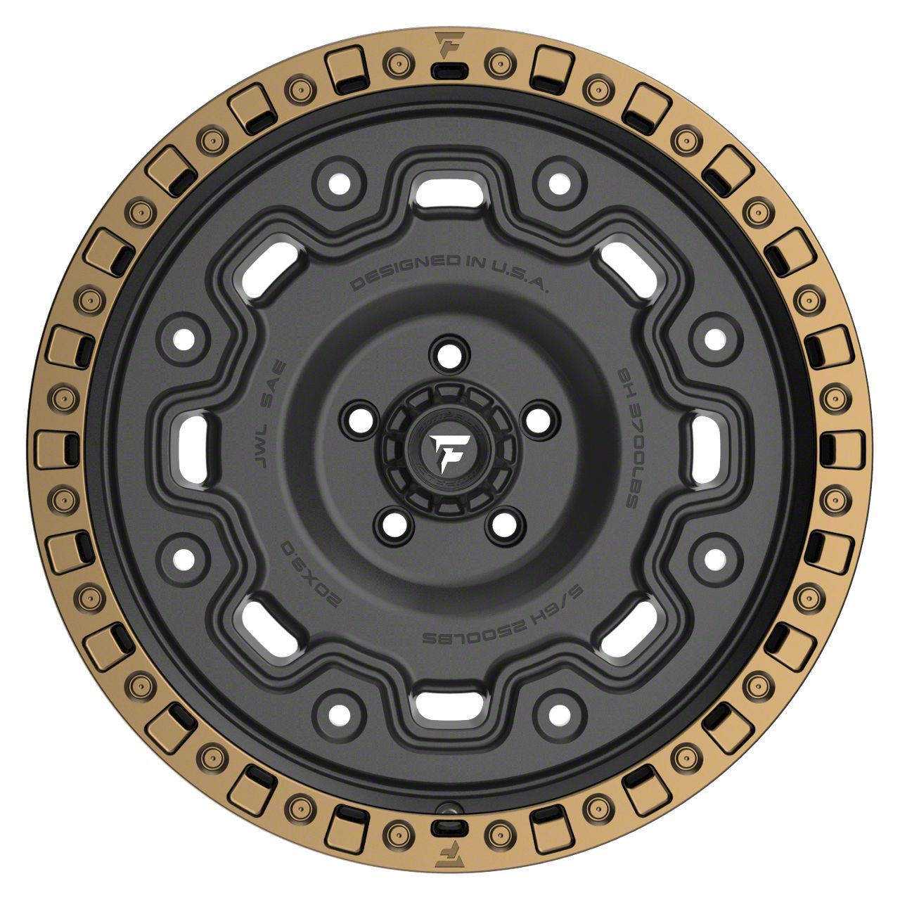 Fittipaldi Offroad Tundra FT100 Satin Black with Bronze Ring Fittipaldi Offroad Tundra FT100 Satin Black with Bronze Ring