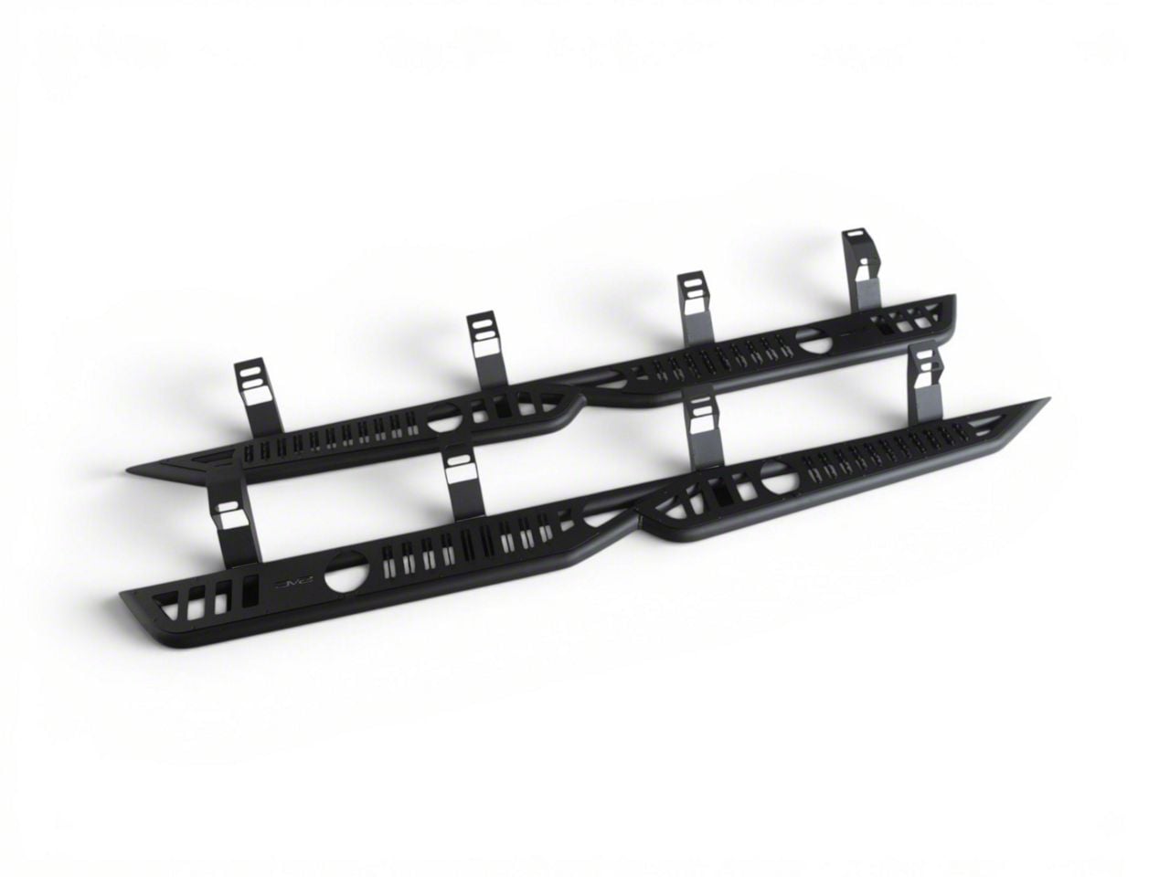 DV8 Offroad Tundra OE Plus Series Side Step Bars; Textured Black