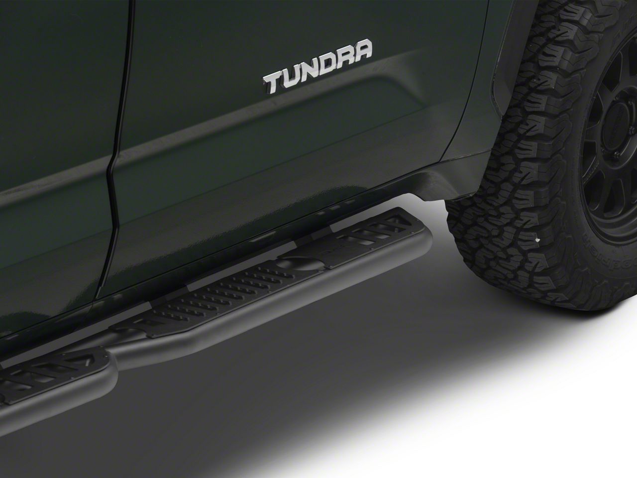 DV8 Offroad Tundra OE Plus Series Side Step Bars; Textured Black