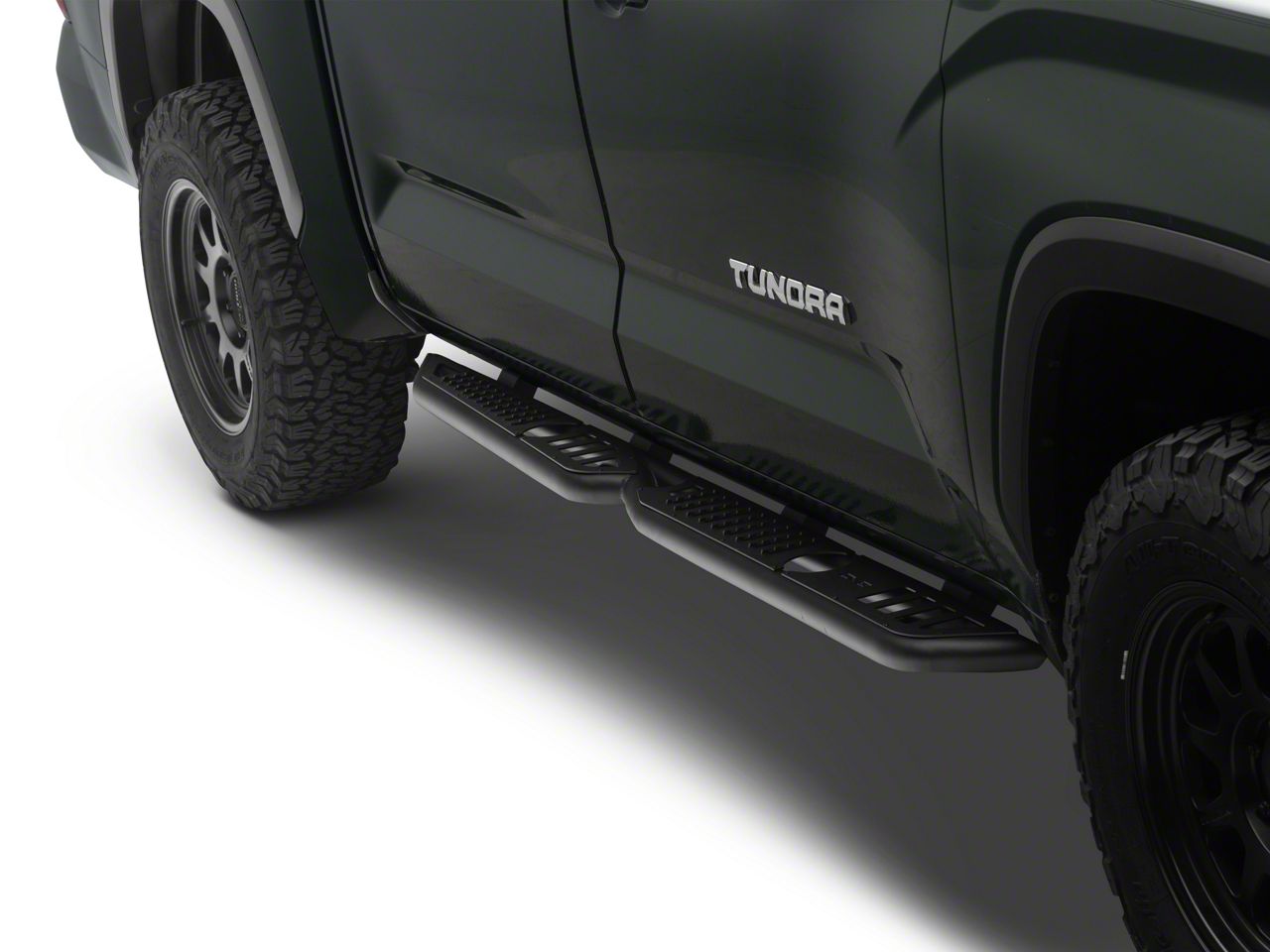 DV8 Offroad Tundra OE Plus Series Side Step Bars; Textured Black