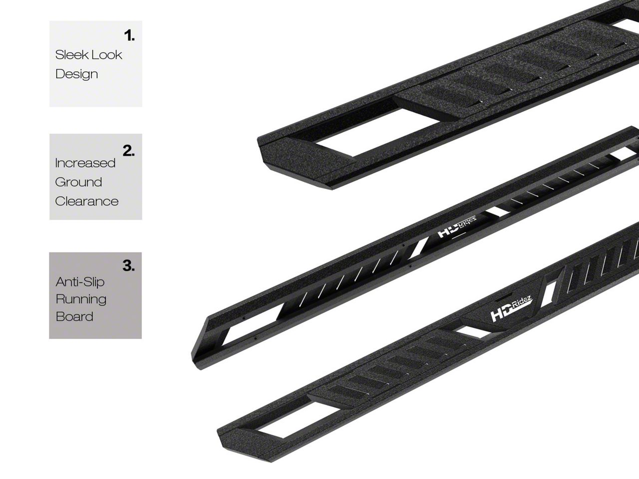 Tundra A-Style Running Boards; Black (22-25 Tundra CrewMax