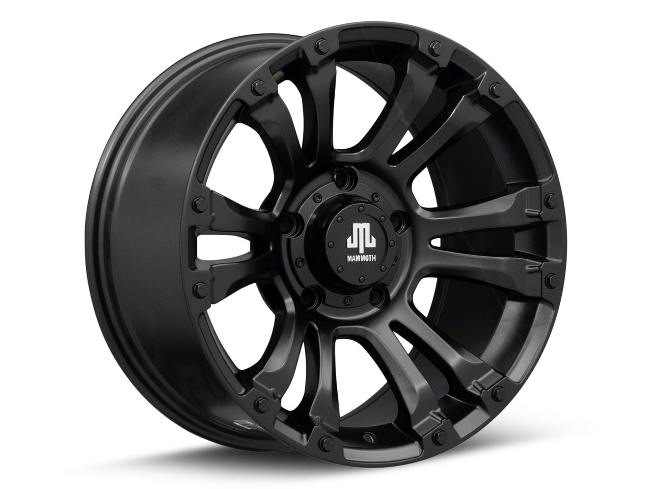 タイヤ・ホイール tattsuman Mammoth Tundra Madness Matte Black 5-Lug Wheel; 18x9; 12mm Offset