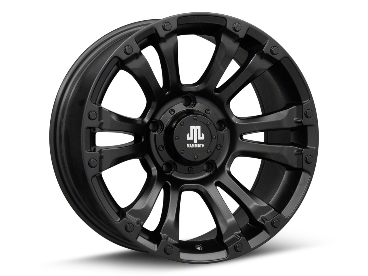Mammoth Tundra Madness Matte Black 5-Lug Wheel; 18x9; 12mm Offset
