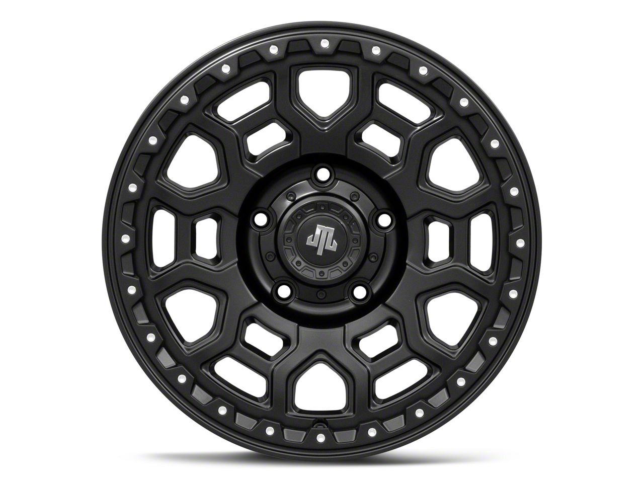 RIM.ARK リムアーク / Noble slim JK Mammoth Tundra Hunter Satin Black Satin Black 5-Lug Wheel; 18x9