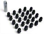 Black Acorn ET Lug Nuts for Aftermarket Wheels; M14x1.5; Set of 24 (07-26 Tundra)