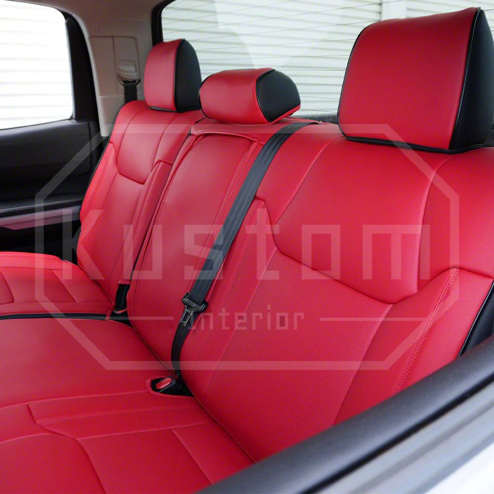 thumbnail image 2 of Luxury Leather Front & Rear Seat Cover Set For Toyota Tundra – Waterproof, Airbag Friendly 2 of 6