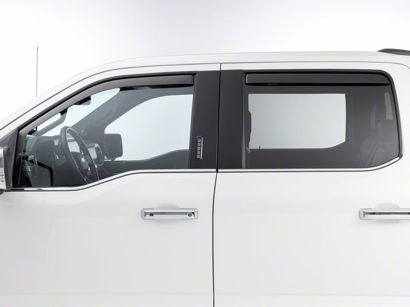 Weathertech Tundra Side Window Deflectors; Front and Rear; Matte