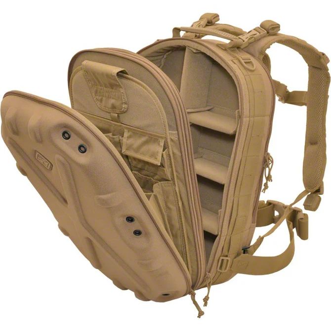 Hazard 4 Universal XT Pillbox Hardshell Backpack; Coyote BKP-PBX