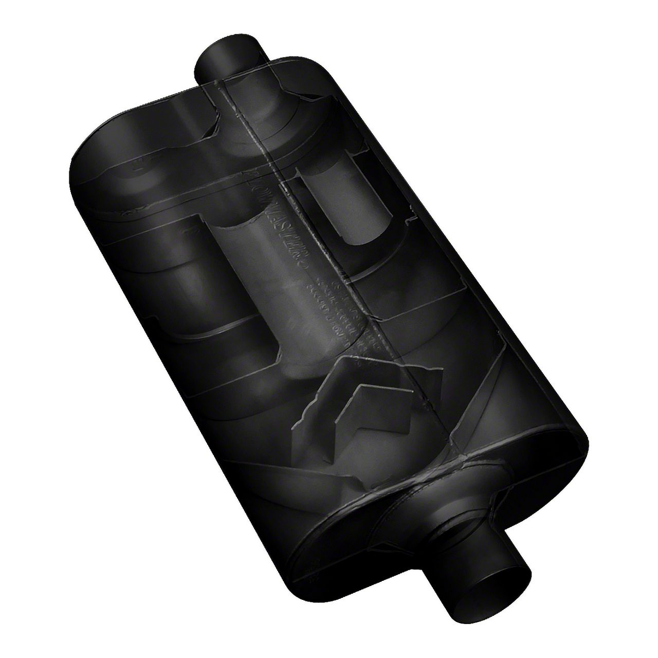 Flowmaster Titan Super 50 Series Center/Dual Oval Muffler; 2.25