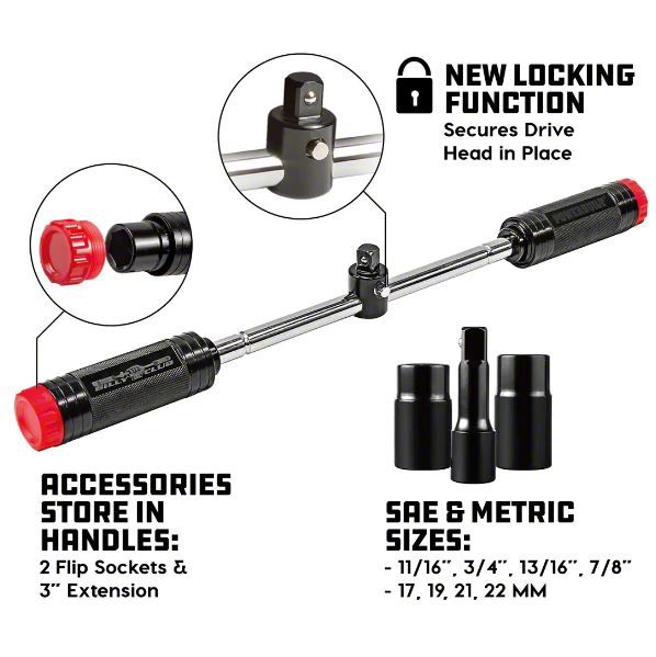 Motley Industries Universal XT Billy Club Lug Wrench 642250 - Free