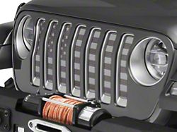 Under The Sun Inserts Grille Insert; Black Out (18-23 Jeep Wrangler JL w/o TrailCam; 24-25 Jeep Wrangler JL Sport)
