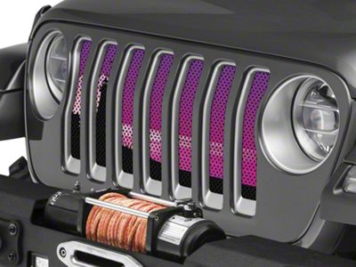 Under The Sun Inserts Grille Insert; Endless Summer Purple Light House (18-23 Jeep Wrangler JL w/o TrailCam; 24-25 Jeep Wrangler JL Sport)