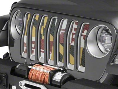 Under The Sun Inserts Grille Insert; Maryland (18-23 Jeep Wrangler JL w/o TrailCam; 24-25 Jeep Wrangler JL Sport)