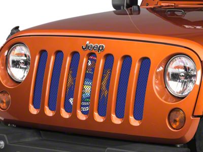 Under The Sun Inserts Grille Insert; Michigan State Flag (07-18 Jeep Wrangler JK)