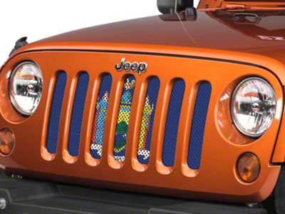 Under The Sun Inserts Grille Insert; New York State Flag (07-18 Jeep Wrangler JK)