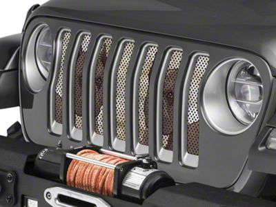 Under The Sun Inserts Grille Insert; Pit Bull (18-23 Jeep Wrangler JL w/o TrailCam; 24-25 Jeep Wrangler JL Sport)