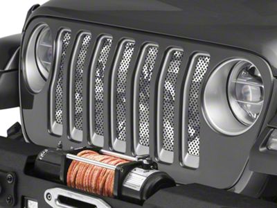 Under The Sun Inserts Grille Insert; Urban Camo (18-23 Jeep Wrangler JL w/o TrailCam; 24-25 Jeep Wrangler JL Sport)