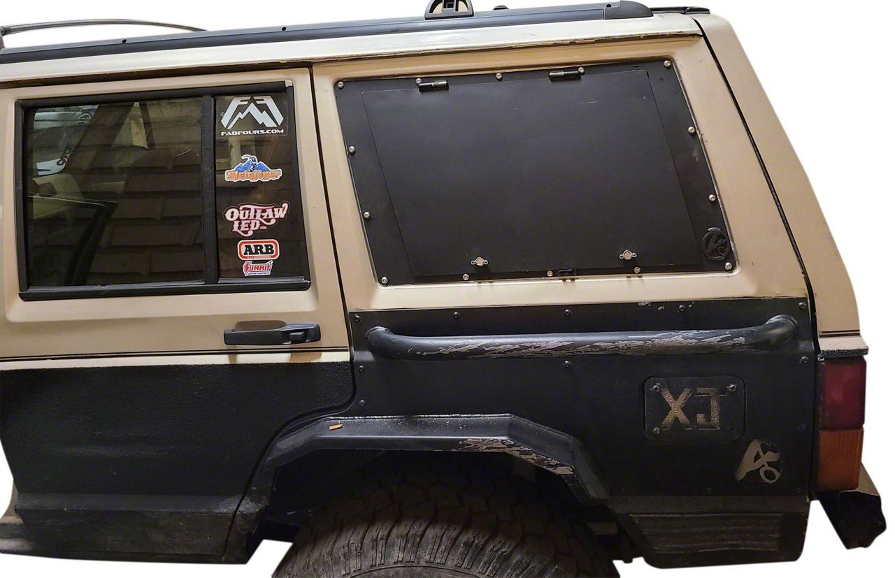 Taboo Customs Jeep Cherokee Rear Quarter Panel Armor – Raw Steel (FREE SHIPPING)