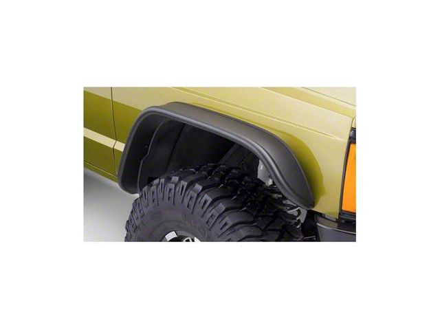 Bushwacker Jeep Cherokee Flat Style Fender Flares; Front and Bushwacker Jeep Cherokee Flat Style Fender Flares; Front and