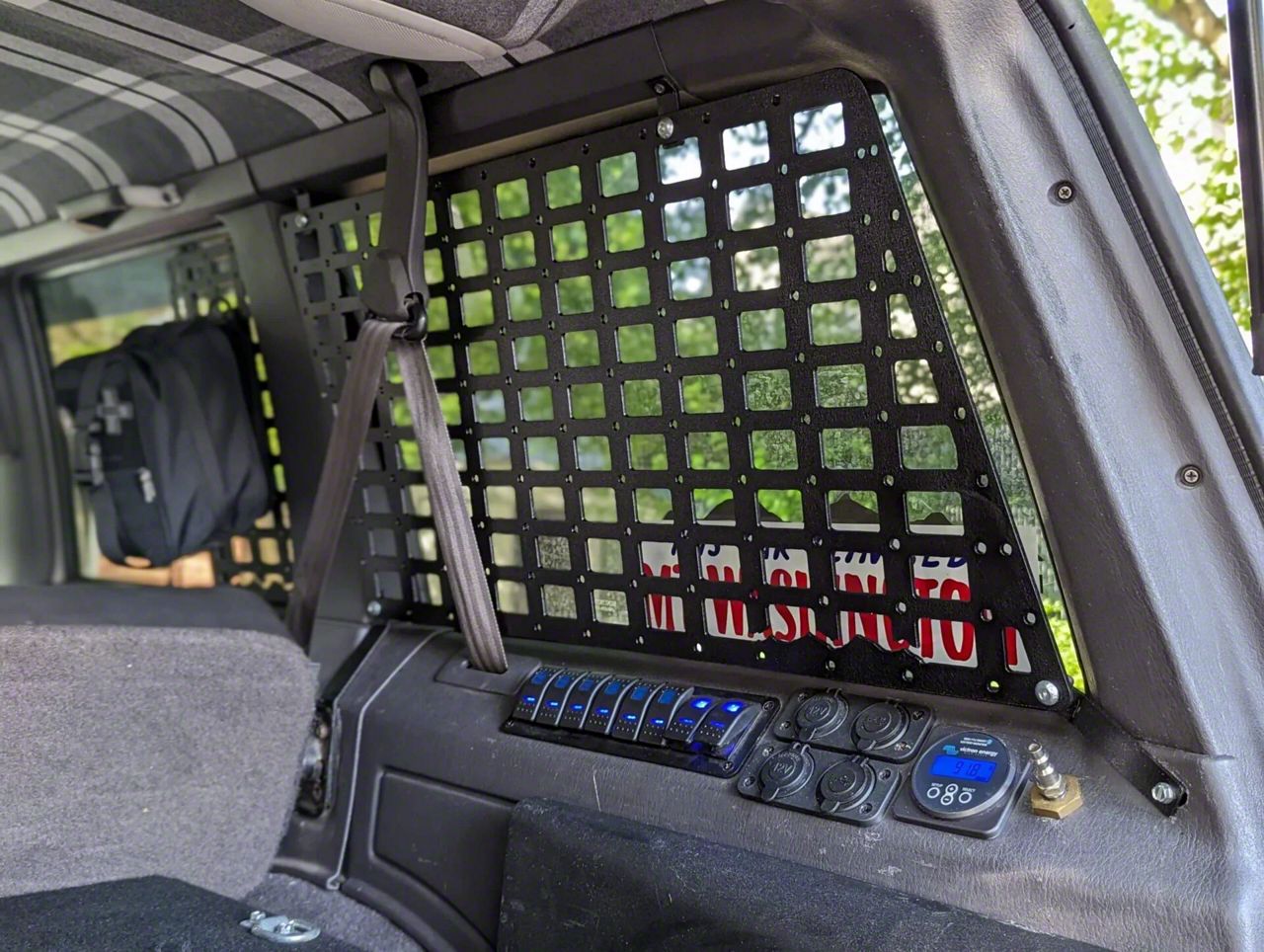 Trail & Co Jeep Cherokee Trunk Window MOLLE Panel T&C-0010 Trail & Co Jeep Cherokee Trunk Window MOLLE Panel T&C-0010