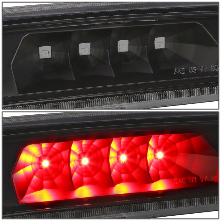 For 97-01 Jeep Cherokee LED Third 3RD Tail Brake Light Rear Stop Lamp Bar Red