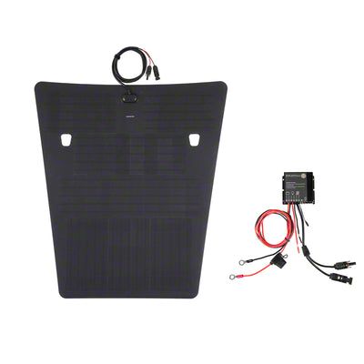 LensunSolar Jeep Cherokee Hood Solar Panel Complete Kit; 75-Watt